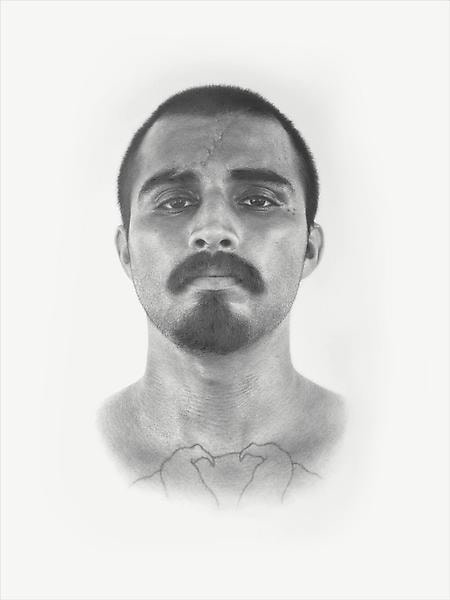 &quot;Deadly Friends (105 Degrees),&quot; 2012, Graphite on paper, 40 x 30 inches, 101.6 x 76.2 cm, A/Y#20924