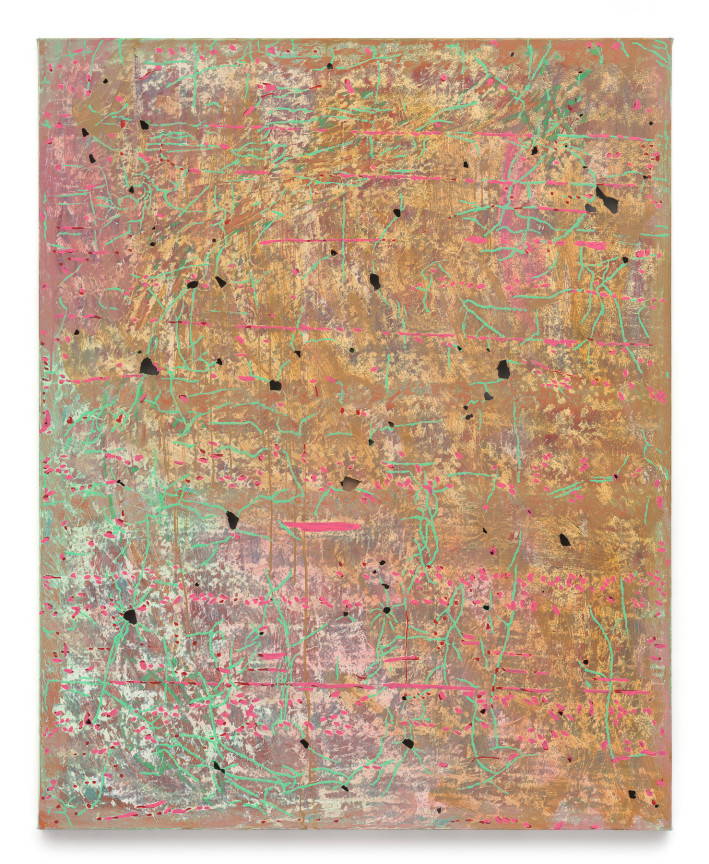 it is here now, get back near it, soul flight, 2021 - 2025, Acrylic, oil, house paint, and spray paint on canvas, 60 x 48 inches, 152.4 x 121.9 cm, MMG#37898