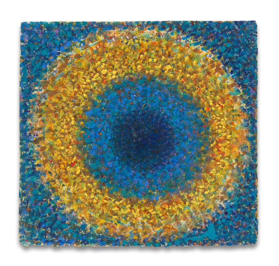 Richard Pousette-Dart,&nbsp;Center into the Heart, 1969,&nbsp;Oil on paper,&nbsp;11 3/4 x 11 1/4 inches,&nbsp;28.6 x 29.8 cm,&nbsp;MMG#30459, &nbsp;