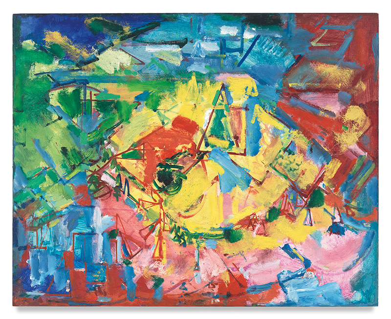 Hans Hofmann,&nbsp;[Landscape], 1941 (c.), Oil on panel, 24 x 30 inches, 61 x 76.2 cm, MMG#9384, &nbsp;