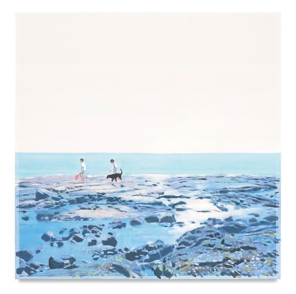 Net Fishing, 2016, Mixed media oil on canvas, 35 x 35 inches, 88.9 x 88.9 cm, AMY#28909