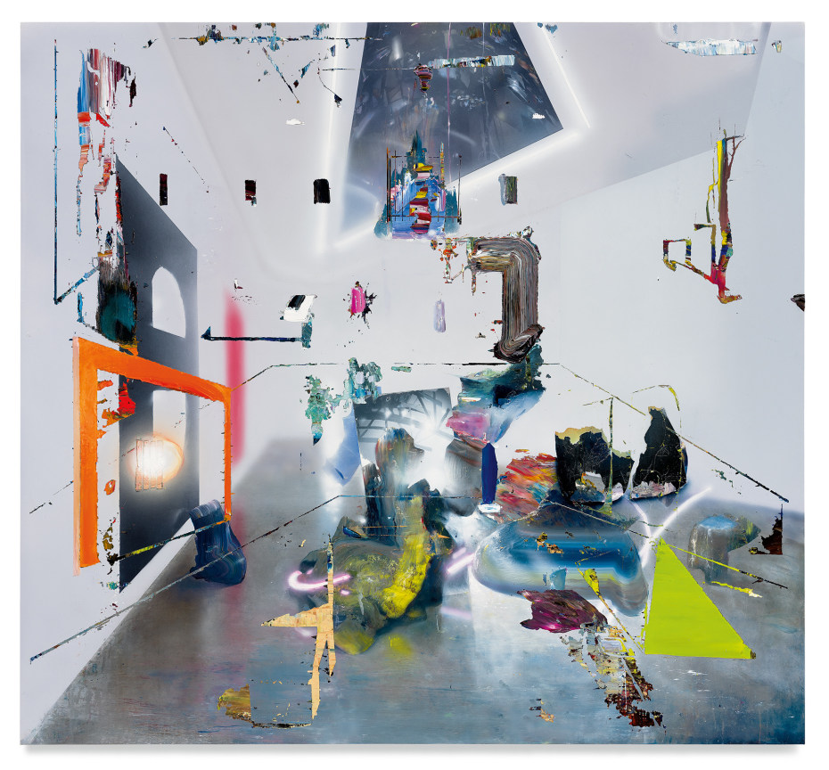 The Proper Channels, 2021, Acrylic on canvas over panel, 69 1/2 x 75 1/2 inches, 176.5 x 191.8 cm,&nbsp;MMG#33045