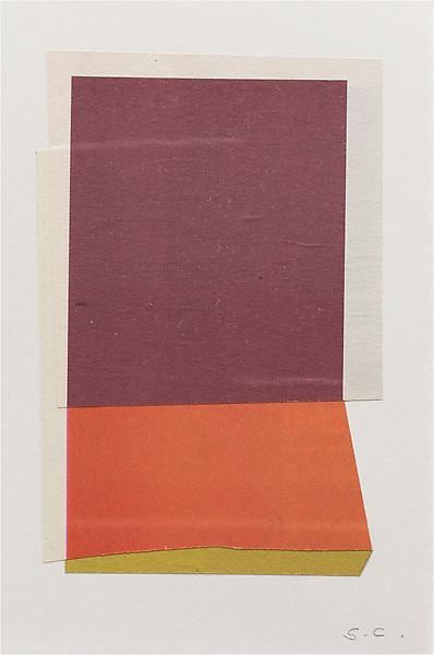 039 (like being coaxed outside after dark), 2012-13, NYT newsprint collage, 7 1/2 x 5 inches, 19.1 x 12.7 cm, A/Y#21102