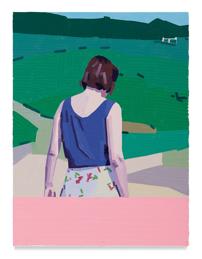Guy Yanai,&nbsp;Margot in The Field, 2021, Oil on linen, 31 1/2 x 23 5/8 inches, 80 x 60 cm
