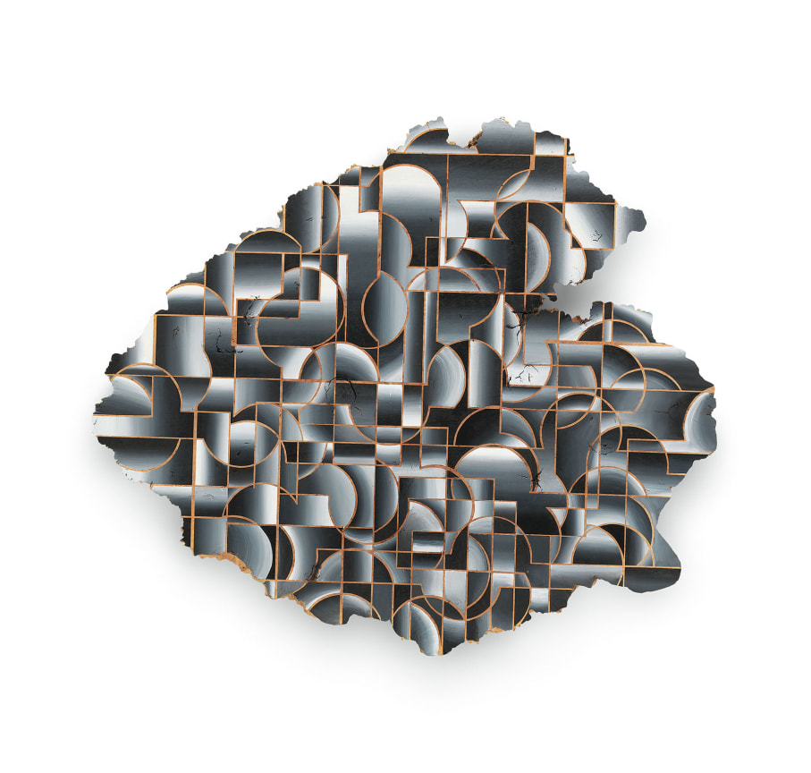 The Many Nights on Cape, 2018 Acrylic on maple, 32 x 37 x 1 1/2 inches, 81.3 x 94 x 3.8 cm, MMG#30722