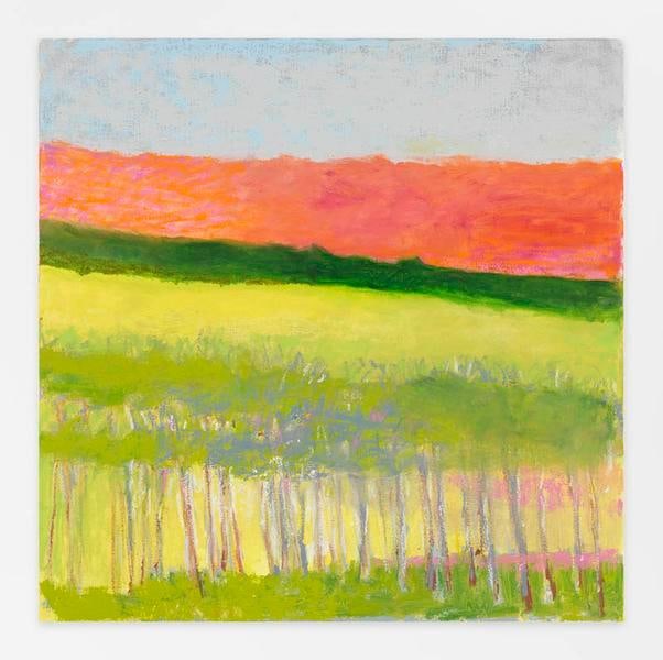 Red Horizon, 2015, Oil on canvas, 36 x 36 inches, 91.4 x 91.4 cm, AMY#22316