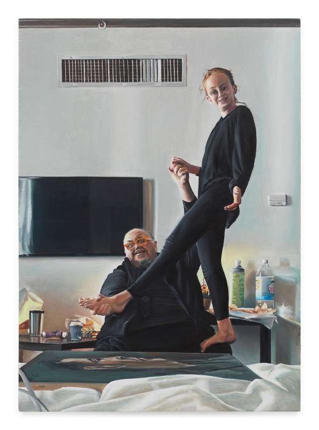 Martin and Clare, 2022, Oil on panel, 10 7/8 x 7 3/4 inches, 27.6 x 19.7 cm, MMG#37688