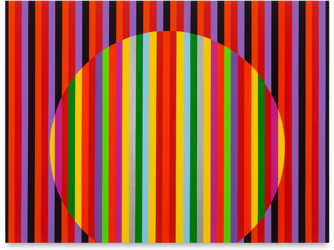 Untitled (Sunrise/Sunset LG-II), 2021, Acrylic paint on wood, 36 x 48 inches, 91.4 x 121.9 cm, MMG#33471