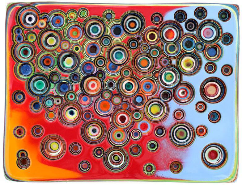 Markus Linnenbrink, THEWORLDSBEHINDYOU, 2013, Epoxy resin and pigments on wood, 12 x 14 inches, 30.5 x 35.6 cm, A/Y#21324