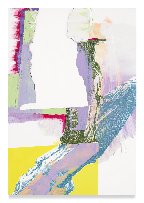 farnese kB, 2020, Oil and silkscreen on wood, 27 5/8 x 18 7/8 inches, 70.2 x 47.9 cm, MMG#32490