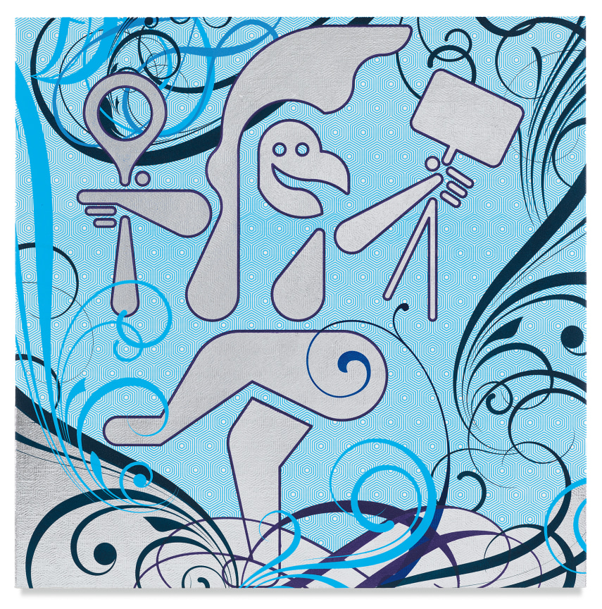 Mindscape 30, 2019,&nbsp;Acrylic and metal leaf on linen,&nbsp;24 x 24 inches,&nbsp;61 x 61 cm,&nbsp;MMG#31666