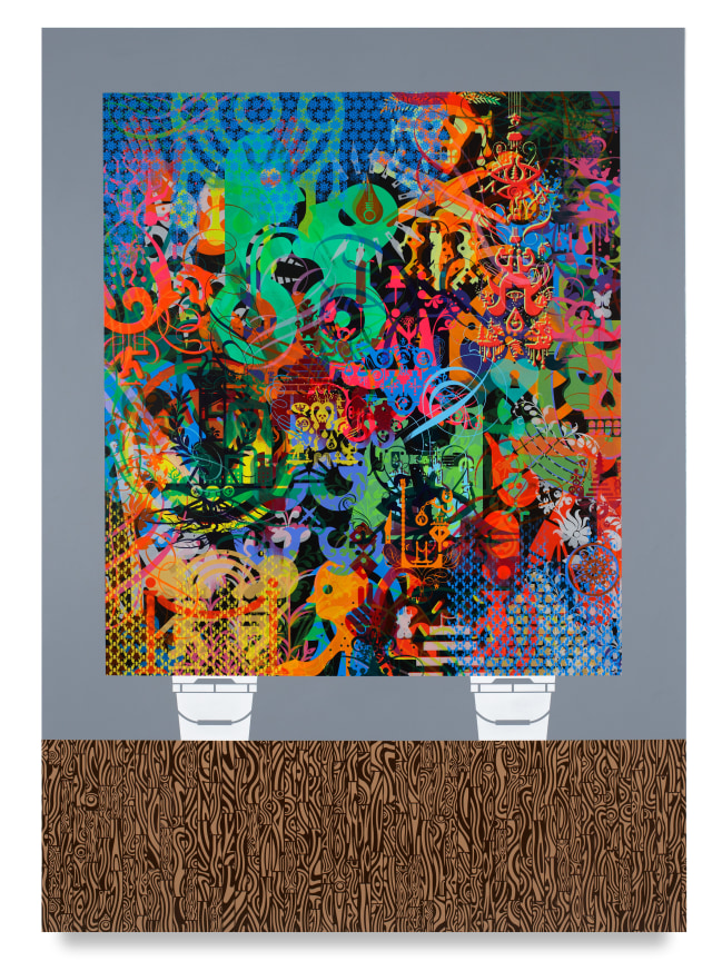 Making Someone Else&#039;s Bed, 2015, Acrylic on linen, 84 x 60 inches, 213.4 x 152.4 cm,&nbsp;MMG#32386