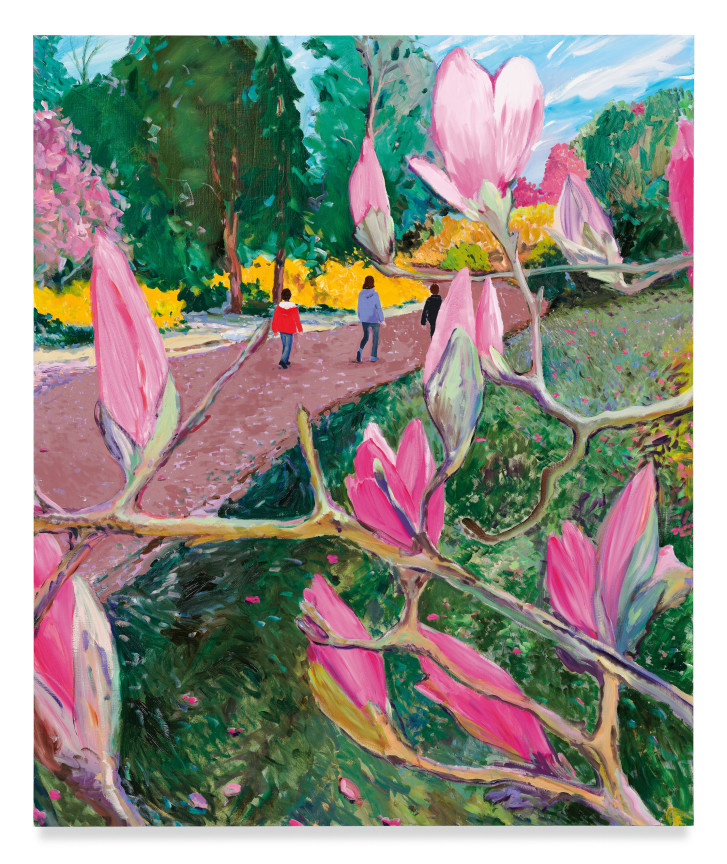 Magnolia Road, 2022, Oil on linen, 60 x 50 inches, 152.4 x 127 cm, MMG#35644
