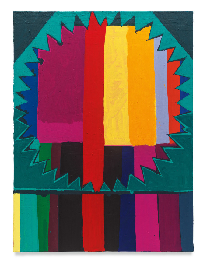 Evergreen, 2022, Acrylic and marble dust on canvas, 48 x 36 inches, 121.9 x 91.4 cm, MMG#35084