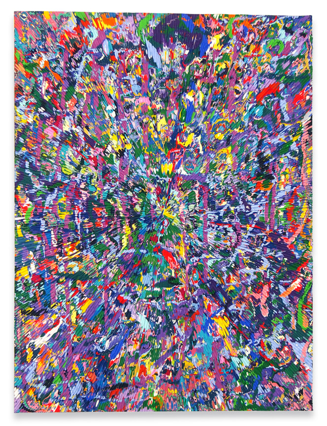 Untitled #17, 2021, Acrylic on panel, 24 x 18 inches, 61 x 45.7 cm, MMG#33694