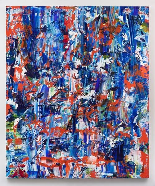 Michael Reafsnyder, Buoyant Buddies, 2016, Acrylic on linen, 72 x 60 inches, 182.9 x 152.4 cm, AMY#28422