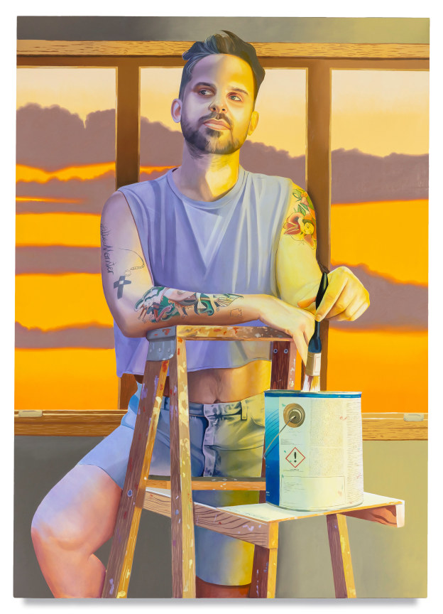 Touch-Up, 2022, Oil on canvas, 84 x 60 inches, 213.4 x 152.4 cm, MMG#33660