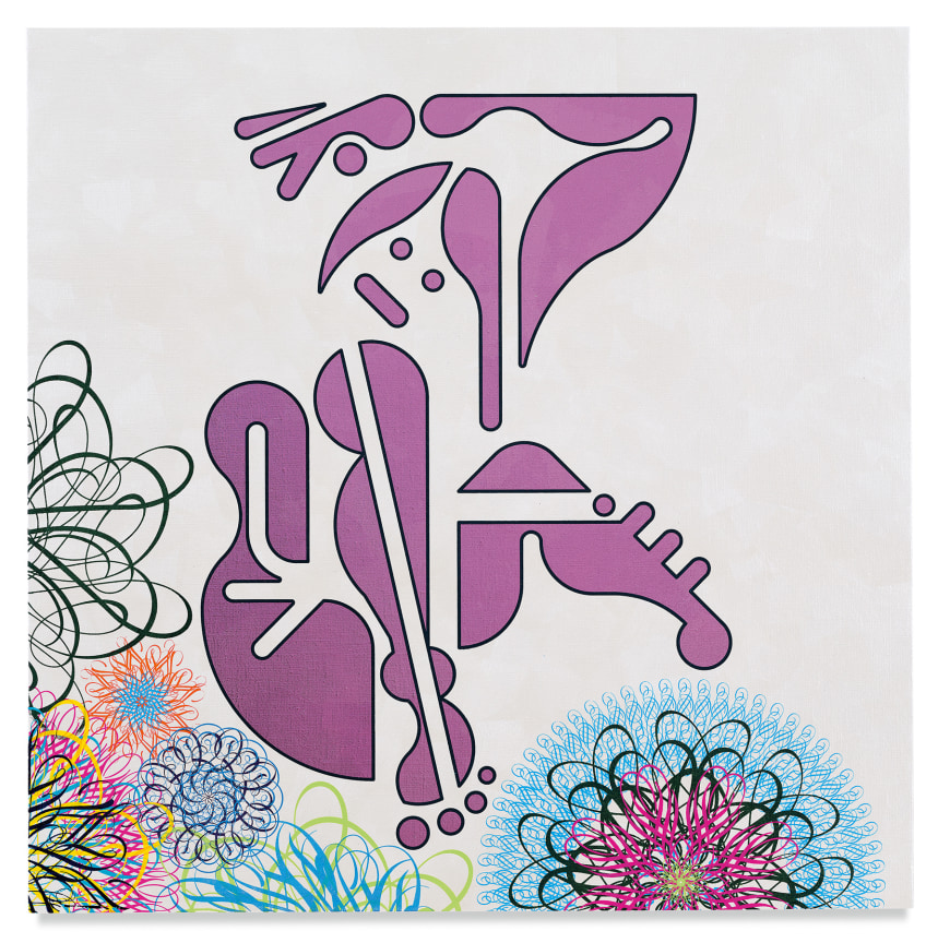 Mindscape 58, 2019,&nbsp;Acrylic and metal leaf on linen,&nbsp;36 x 36 inches,&nbsp;91.4 x 91.4 cm,&nbsp;MMG#31694