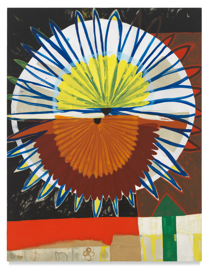 Roy Dowell, untitled #889, 2003, Acrylic and burlap on canvas