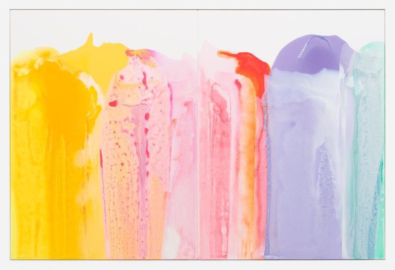 Movements (serpentine 7), 2016, Acrylic on linen, 40 x 60 inches, 101.6 x 152.4 cm, AMY#28235