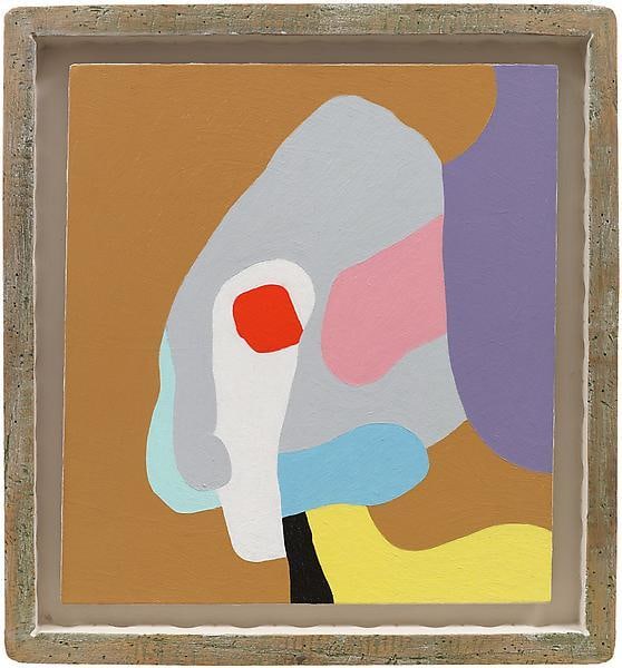 &quot;Free &amp;amp; clear,&quot; 1989, Oil on birch wood, Painting: 12 1/4 x 11 inches, 31.1 x 27.9 cm, Original Frame: 14 3/4 x 13 1/2 inches, 37.5 x 34.3 cm, A/Y#19700