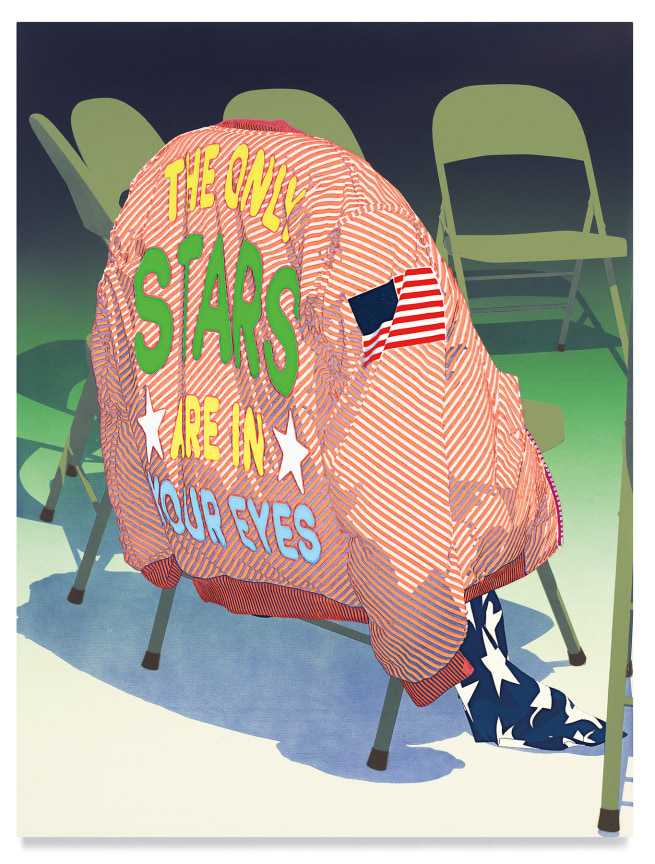 Each Day A New Beginning (After K. Zucker), 2022, Oil and acrylic on canvas, 48 x 36 inches, 121.9 x 91.4 cm, MMG#34019