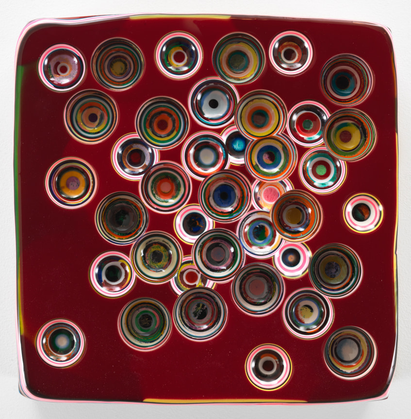 READYERRNOT, 2016, Epoxy resin and pigments on wood, 14 x 14 inches, 35.6 x 35.6 cm, AMY#28361