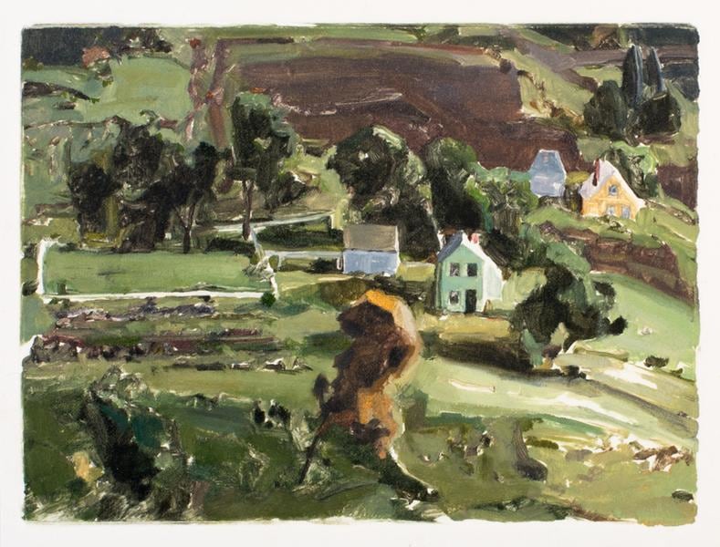 This is the Before (from Diptych III), 2014/2015, Monotype, 5 x 7 inches, 12.7 x 17.8 cm, AMY#28291.1