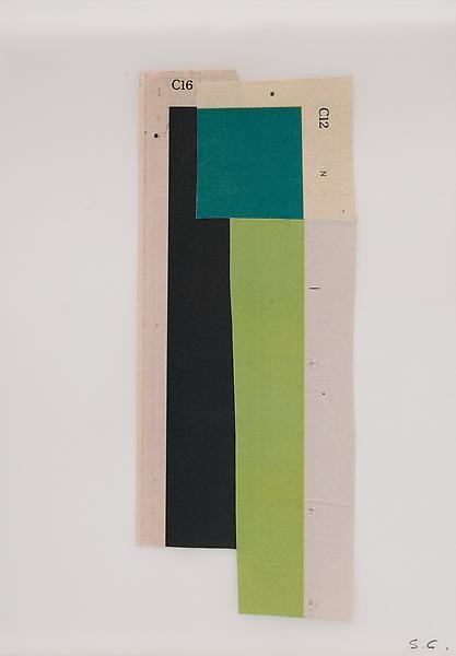 &quot;Lima, New York,&quot; 2010, NYT newsprint collage, 9 x 6 1/8 inches, 22.9 x 15.6 cm, A/Y#20143