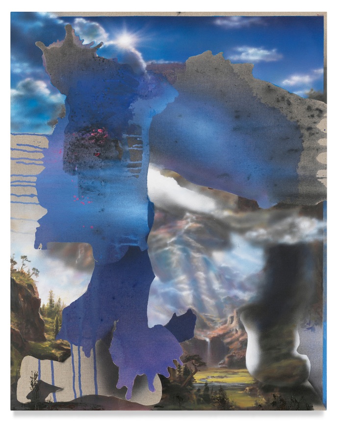 Violet, 2022, Oil and acrylic and charcoal on linen, 39 x 31 inches, 99.1 x 78.7 cm, MMG#34120