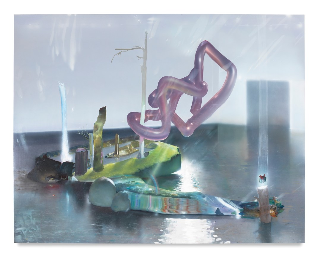 Melt Into Stone, 2018,&nbsp;Acrylic on canvas over panel,&nbsp;82 1/4 x 104 inches,&nbsp;208.9 x 264.2 cm,&nbsp;MMG#30126