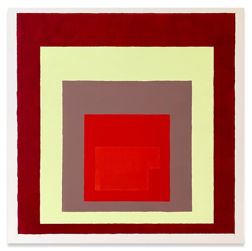 Steve Locke,&nbsp;Homage to the Auction Block #72, 2020, Acrylic gouache on panel, 24 x 24 x 1 1/2 inches, 61 x 61 x 3.8 cm.&nbsp;Courtesy of LaMontagne Gallery.&nbsp;, &nbsp;