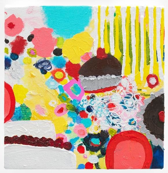 Twins, 2016, Oil on canvas, 10 x 10 inches, 25.4 x 25.4 cm, AMY#28692