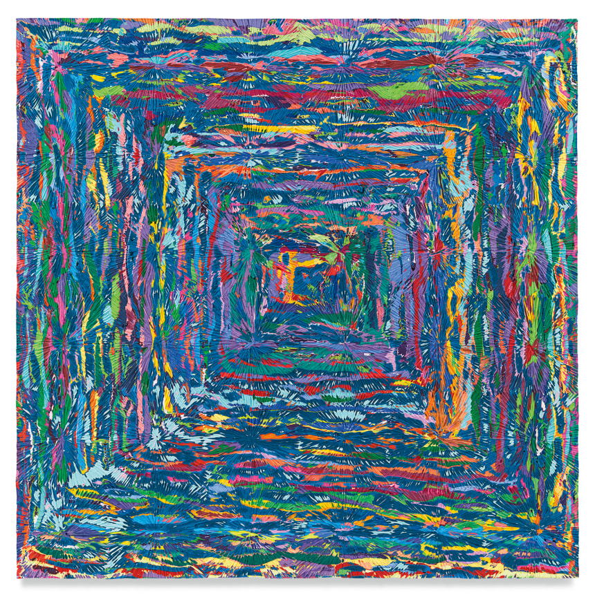 Untitled #5, 2022, Acrylic on panel, 36 x 36 inches, 91.4 x 91.4 cm, MMG#34109