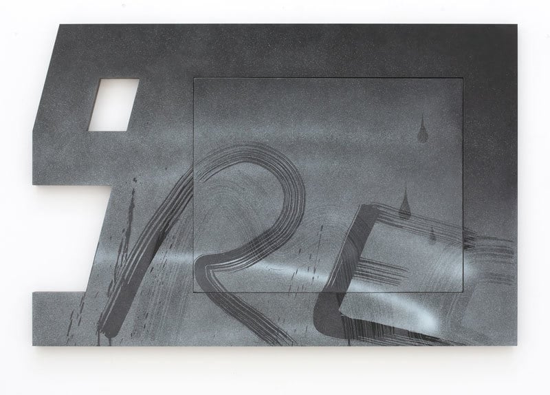 Wendy White, 9, 2015, Acrylic on canvas, PVC, 24 x 36 inches, 61 x 91.4 cm, A/Y#22625