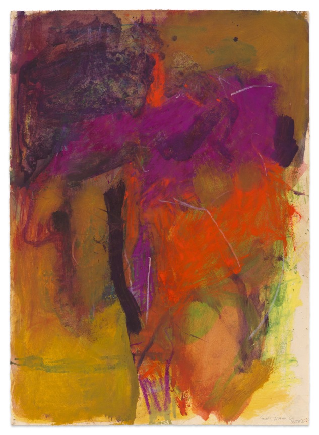 Emily Mason,&nbsp;Untitled, 1964, Oil on paper, 29 7/8 x 21 1/2 inches, 75.9 x 54.6 cm,&nbsp;MMG#37033