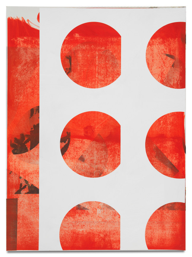 Kevin Appel, Untitled Composite, 2016, Oil and UV cured ink on paper