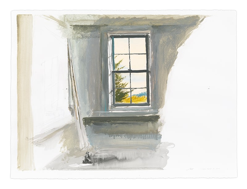 Boat House, 2016, Gouache on paper, 22 1/2 x 30 inches, 57.2 x 76.2 cm, MMG#29104