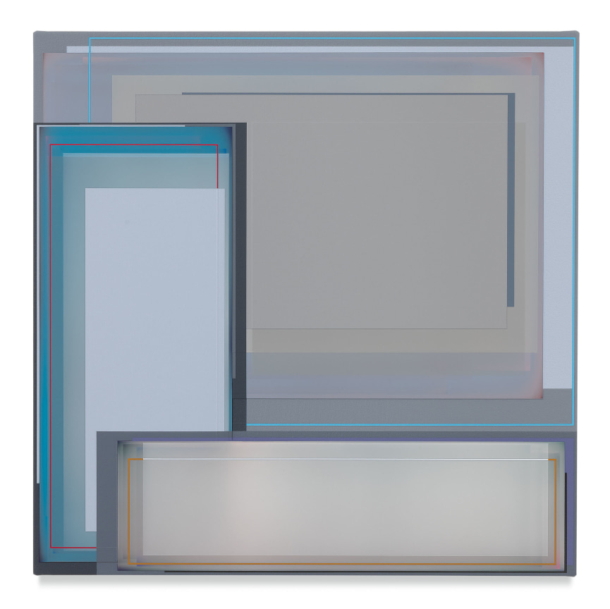 Small Weather Event, 2018, Acrylic on canvas, 22 x 22 inches, 55.9 x 55.9 cm, MMG#30112