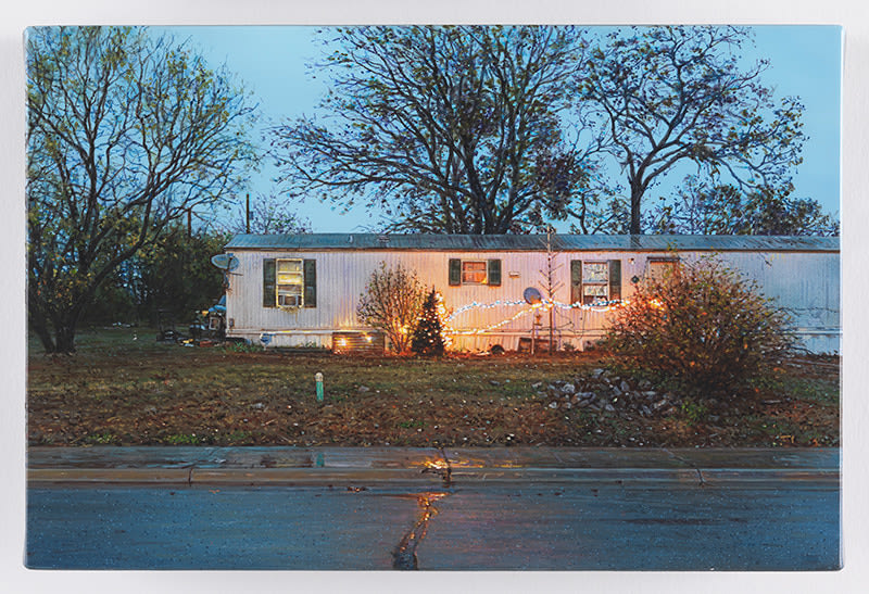 Rod Penner,&nbsp;Christmas Trailer, 2018,&nbsp;Acrylic on canvas,&nbsp;5 x 7 1/2 inches,&nbsp;12.7 x 19.1 cm, MMG#29757