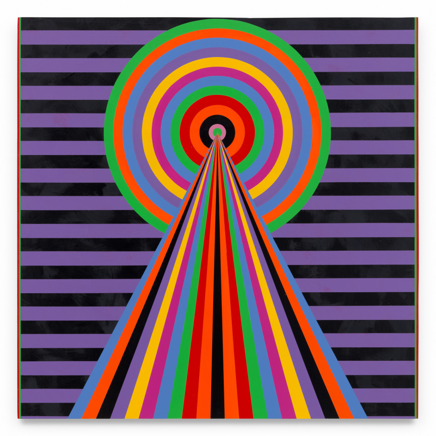 Untitled (Oracle), 2025, Acrylic paint on wood, 42 x 42 inches, 106.7 x 106.7 cm, MMG#37981