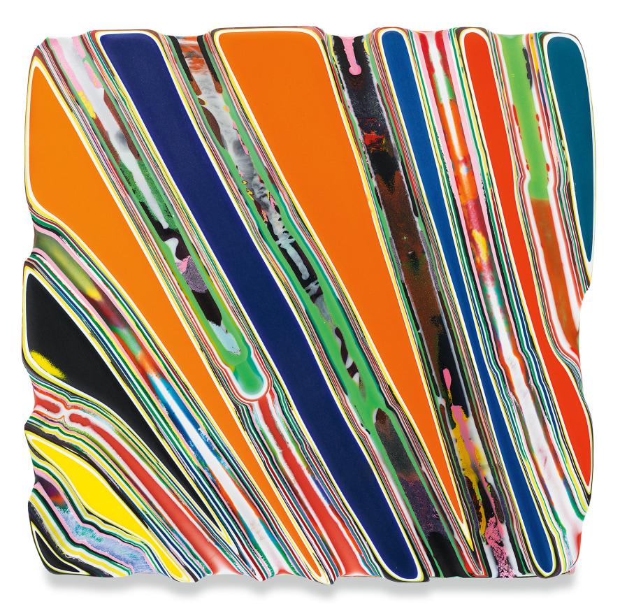 ITISALLGUCCIBABY, 2020, Epoxy resin and pigments on wood, 17 x 17 inches, 43.2 x 43.2 cm, MMG#32896