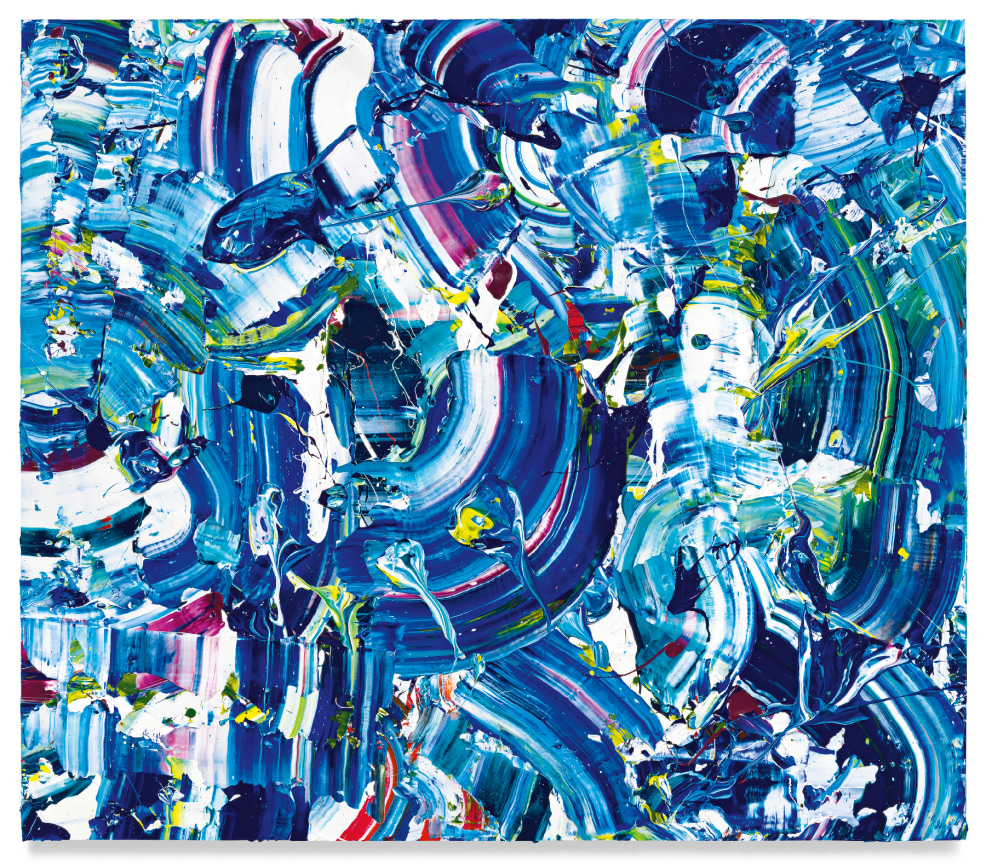 Flutterby, 2021, Acrylic on linen, 52 x 60 inches, 132.1 x 152.4 cm, MMG#33680