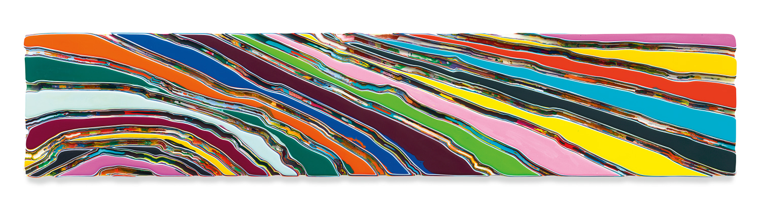 EVERYTHINGBETWEENTHESUNANDTHEDIRT, 2023, Epoxy resin and pigments on wood,