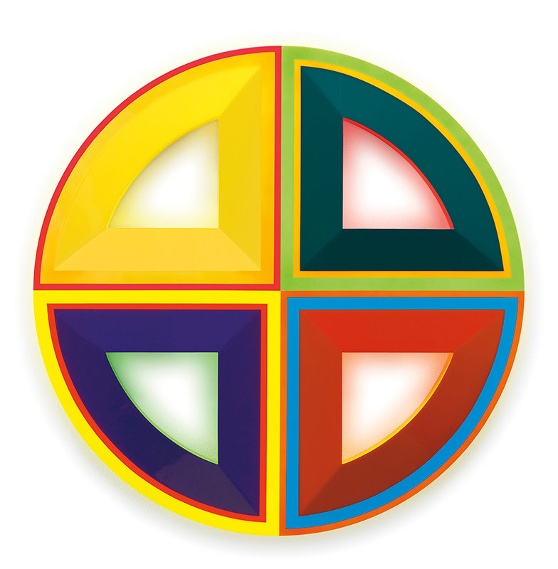 Untitled (ADHD), 2018, Urethane paint on wood, 39 x 39 x 2 inches, 99.1 x 99.1 x 5.1 cm, MMG#30281