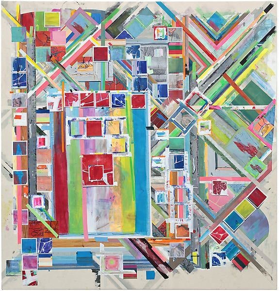 bluetorednude, 2014, Acrylic on canvas, 67 x 64 inches, 170.2 x 162.6 cm, A/Y#21479