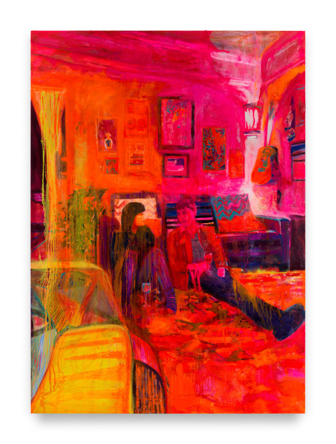 Leslie and Sharkey, 2023, Oil on linen, 98 x 70 inches, 248.9 x 177.8 cm, MMG#35344