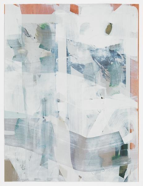 Untitled Composite, 2016, Oil and UV cured ink on paper, 34 x 25 1/2 inches, 86.4 x 64.8 cm, AMY#28532