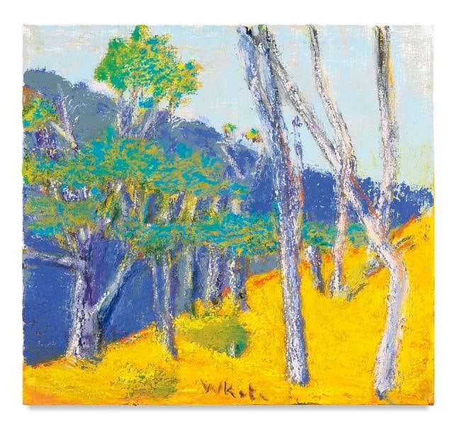 Two Greens and Blue, 2016, Oil on canvas, 26 x 28 inches, 66 x 71.1 cm, AMY#28935