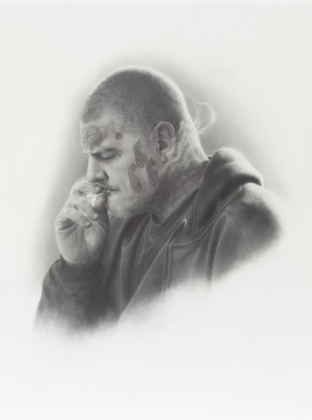 Deadly Friends (Riverside), 2013, Graphite on paper, 40 x 30 inches, 101.6 x 76.2 cm, MMG#20979